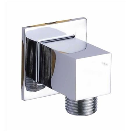 Dawn Kitchen & Bath Products Dawn Kitchen WCA050100 Shower Wall Mount Supply Square Elbow; Chrome WCA050100